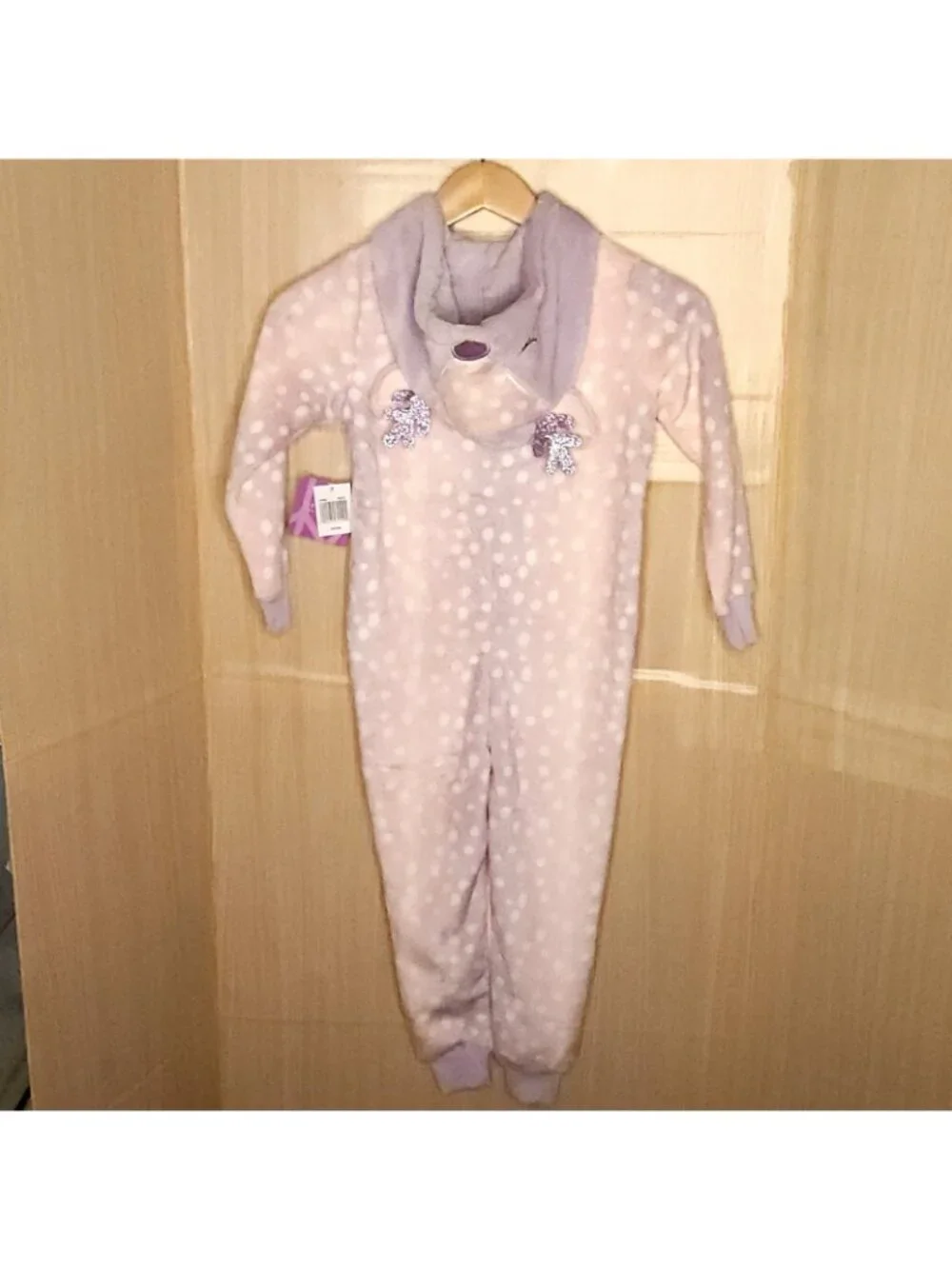 Dream Big New Purple Reindeer One Piece Footless Pajamas 4-5